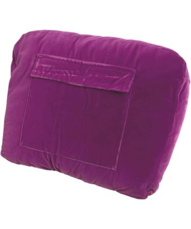 Manicure Cushion Pedicure Pillow Nail Arm Rest Foot Care Purple Velvet - Buy Online on GoSupps.com
