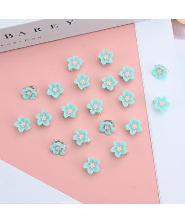Bekecidi 20 Pieces Whimsical Little Flower Hair Clips Small Charming Fashion Hair Clips Vibrant Blue Hair Clips Party Hair Accessories Women Girls Hair Beautification - Buy Online on GoSupps.com