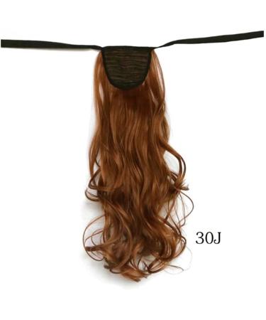iLUU Nature 20 Inch 90g Curly Wavy 30J Fashion Blonde Wrap Ponytail Hair Extensions Ponytail Long Synthetic Party Cosplay - Buy Online on GoSupps.com