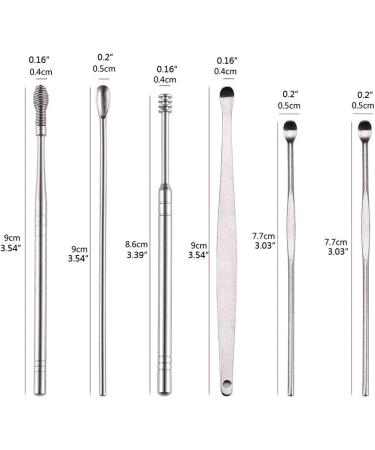 6-in-1 Ear Wax Removal Kit | Pocket Ear Spoons Cleaner Tool for Effective Earwax Removal - Buy Online on GoSupps.com