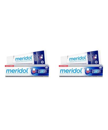 Meridol toothpaste parodont expert 75 ml - toothpaste looks antibacterial and thus supports the natural healing process of the gums (pack of 2) 75 ml (2 -pack) toothpaste