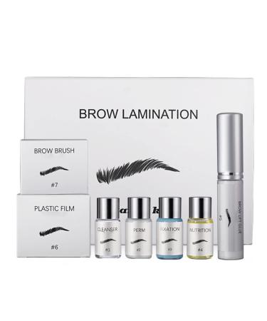 Eye Brow Tint Kits Beauty Brows Kit for 45-60 Days 3D Eyebrow Lamination Kit Professional Natural Trendy Long Lasting Perming Eyebrow Kit for Home Use