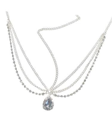 MAGICLULU Crystal Head Chain Head Chain Jewelry for Women Headpieces for Women Head Jewelry for Women Bridal Head Chain Crystal Headpieces Festival Accessories Women Head Chain