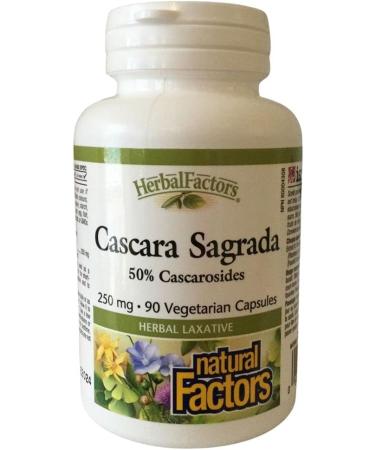 Natural Factors Cascara Sagrada 250 mg 90 Capsules - Buy Online on GoSupps.com
