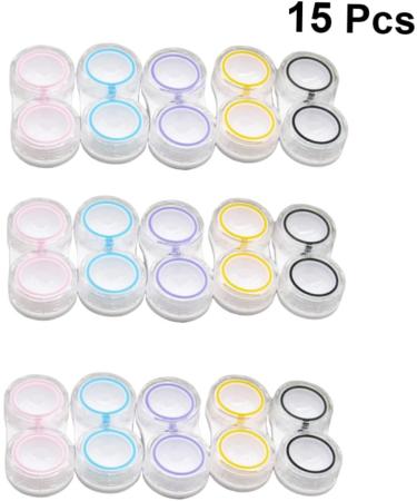 Buy Plafope 45 Refreshed Travel Containers - Transparent Contact Lens Storage Box Kit | Linsen-Organizer Duplex-Box (5.7x2.8cm) - 3PCs | International Shipping Available - Buy Online on GoSupps.com