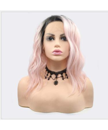 Buy BGHJUE Pink Short Wig with Bangs - Realistic Synthetic Wig Accessories for Women - Buy Online on GoSupps.com