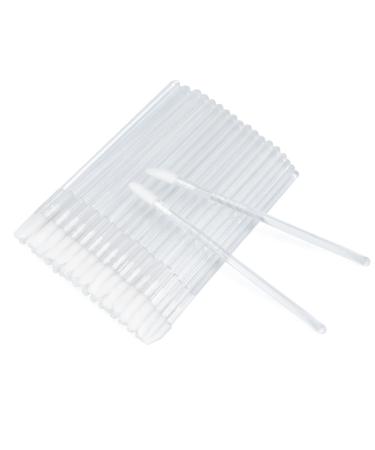 G2PLUS 200 PCS Disposable Lip Gloss Brush - Lipstick Concealer Brushes - Lip Applicator Wands Perfect for Lips Eyes and Makeup Application Clear