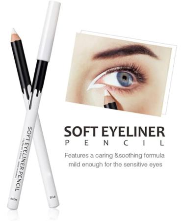 White Eyeliner Pencil Soft Highlighter Eyeliner Pencil Eyeliner Highlighter Soft Eyeliner for Eyes Professional Eyeshadow Highlighter White Shiny Silk Pen  - Buy Online on GoSupps.com