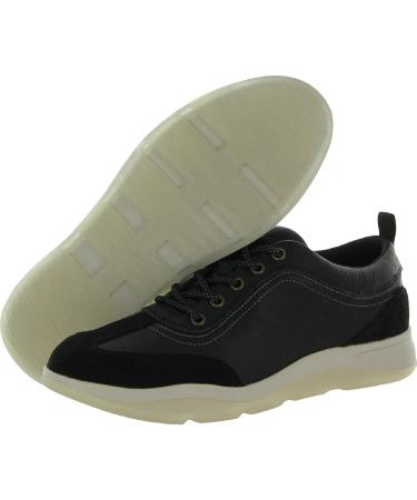 Vionic Women's Momentum Nyla Leather Comfort Walking Sneakers - Black Tumbled Leather - Buy Online on GoSupps.com