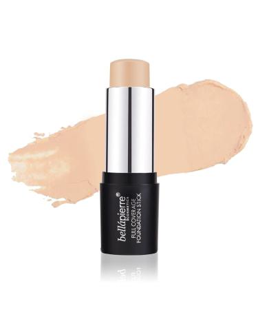 bellapierre Mineral Foundation Stick | Full Coverage Matte Finish | Cruelty Free | Non-Toxic and Paraben Free | Compact Tube - 0.35 Oz - Medium