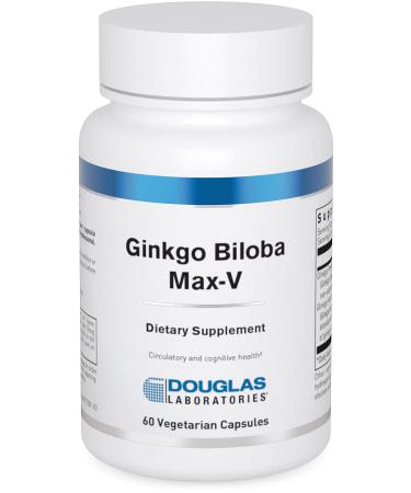 Douglas Laboratories Ginkgo Biloba Max-V | Supports Healthy Circulation | 60 Capsules Standard Packaging
