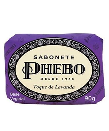 Phebo Linha Tradicional Sabonete em Barra de Glicerina Toque de Lavanda 90 Gr Classic Collection - Glycerin Bar Soap Lavender Touch 3.2 Oz