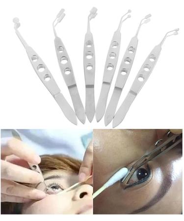 dijiusidy Eyelid Precision Tweezers Eye Clogging Removal Cleaning Clamps Portable Facial Tools with Non-Slip Handle Cosmetics Salon Small Rectangle Tip - Buy Online on GoSupps.com