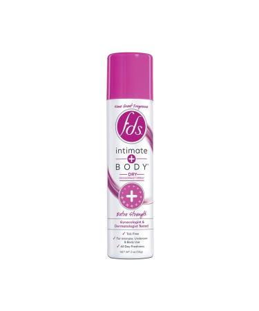 FDS Hypoallergenic Intimate Deodorant Spray Extra Strength 2 Ounce (2-Pack)