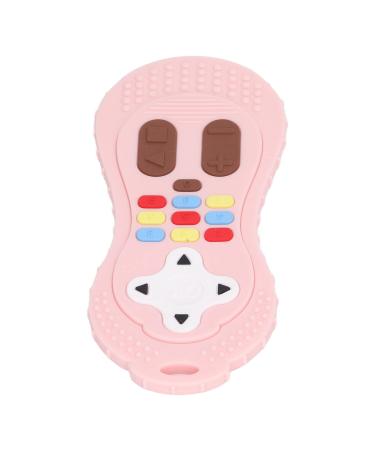 Teething Sensory Toy Portable Silicone Bright Color Gum Relief Teething Toy Soft Remote Control Shaped for Home