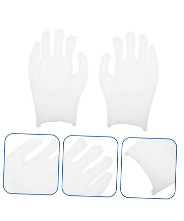 Uonlytech 12pairs Gloves Christmas Santa Costume Paraffin Wax Mittens Paraffin Wax Liners Santa Cosplay Costume Wax Bath Mittens Work Glove Washable Labor Protection Cotton White Cotton Yarn - Buy Online on GoSupps.com