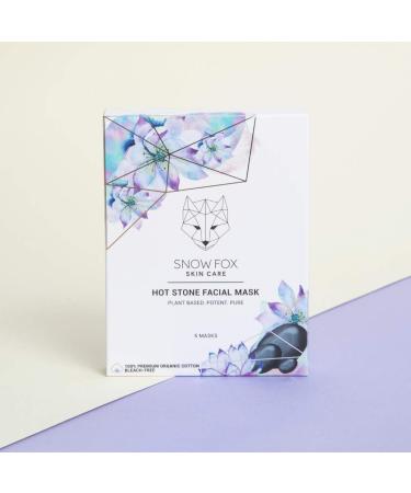Snow Fox Skincare Hot Stone Facial Mask - Oil Control & Pore Treatment | 5-Pack Unscented - Best for All Skin Types - Buy Online on GoSupps.com