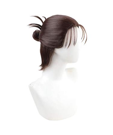 PRIOUTZ Eren Jaeger Cosplay Wig | Short Dark Brown Hair | International Shipping - Buy Online on GoSupps.com