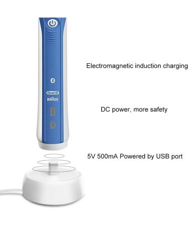 Water-resistant USB Electric Toothbrush Charger for Oral-B Models | White | UK Brand - Buy Online on GoSupps.com