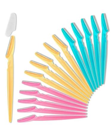 AMD NEXUS A eyebrow razor portable eyebrow razor facial hairier eyebrow remover peeling dermaplaning tool with precision coverage for women and men 15 pieces
