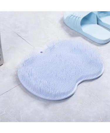 Back scrubber foot scrubber mat with anti-slip suction back cleaning brush to wall suckable.
