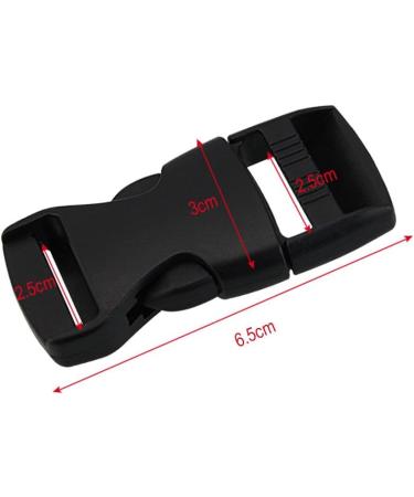 Golrisen 10 Yard Nylon Belt Strap - 25mm Luggage Straps with Buckle & 6 Pairs of Plastic Clips for Travel Camping Hiking - Durable Black Nylon Packaging Straps - Buy Online on GoSupps.com
