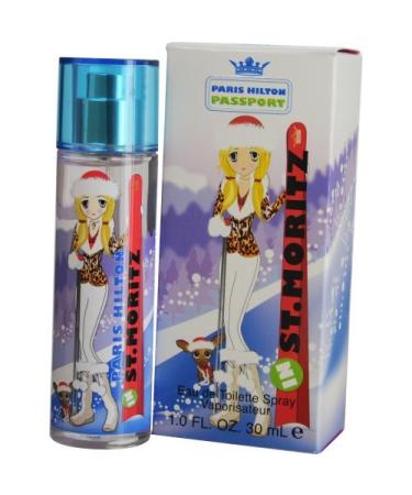 Paris Hilton Passport St. Moritz Eau De Toilette Spray for Women 1 Ounce (Pack of 2)
