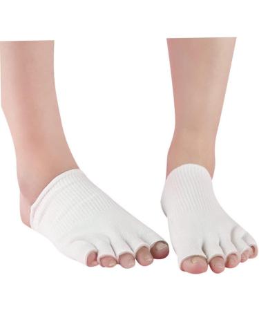 Healeved 2 Pairs Five Toe Half Socks White Socks Cotton Yoga - Buy Online on GoSupps.com