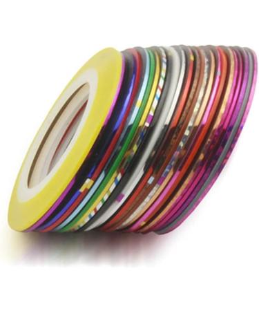 10 Rolls Coloful Sliders Nail Art Striping Tape Lines Width 1mm-Striping Tape for Nail Art-Nail Striping Tape Foil-Nail Striping Tape Thick-Nail Striping Tape with Dispenser-Self-Adhesive DIY Nail Art Tape - Buy Online on GoSupps.com