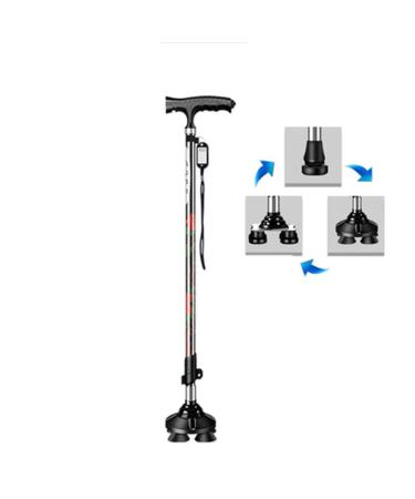 Walking Sticks for Women Lightweight with LED Light with Ergonomic Handle with 3 Non-Slip Bases Interesting