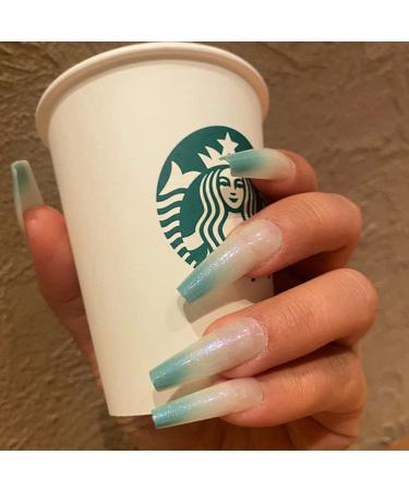 Uposao 24-Piece Coffin Ballerina False Nails - Long Pink French Acrylic Nail Tips for Women & Girls | Easy Press-On Artificial Nails - Buy Online on GoSupps.com