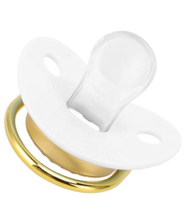 Soft Silicone BPA-Free Baby Pacifier with Chain Clip | Night Sneaker for 6-18 Months | Essentials for Premature Babies | White Strass Bling - Buy Online on GoSupps.com