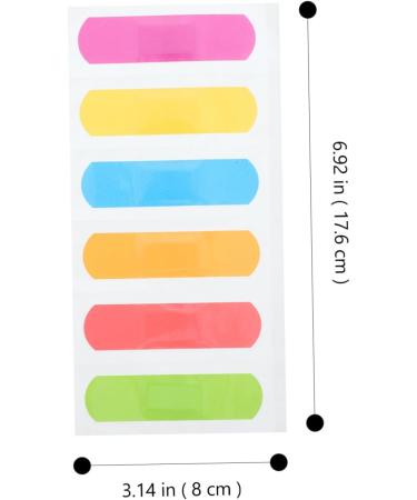Toddmomy 60pcs Colorful Cartoon Wound Care Stickers | Cute & Playful Patches for Kids | 17.6x8cm - Buy Online on GoSupps.com