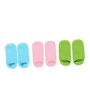 minkissy 3 Pairs Foot Moisturizing Socks Hydrating mask House Socks Lotion Socks Cracked Heel Socks Foot Repairing Socks spa Pedicure Socks SPA Socks for Salon Dry Foot Mask Foot Spa Socks