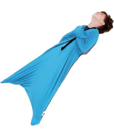 Sensory Body Sock for Kids - Stretchy Full Body Wrap for Autism & Anxiety - Silver Grey, Size Large - Buy Online on GoSupps.com
