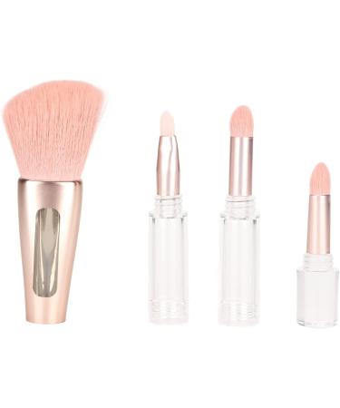 Eyeshadow Blush Uniform Coloring 4 In 1 Cosmetic Brush Soft Hair Transparent Handle Professional Portable Elegant for Dating Party for Daily Use - Buy Online on GoSupps.com