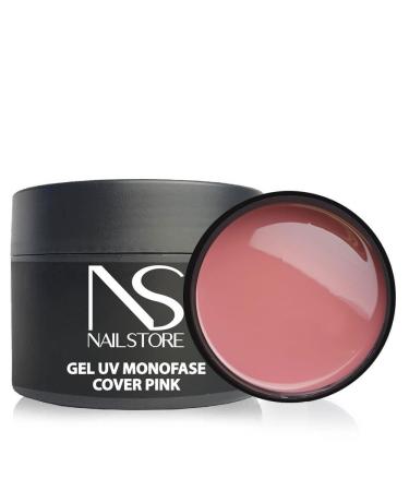 Nail Store Nailstore UV LED Gel Builder Monophasic Cover Pink Medium Density Self-Levelling Camouflage Easily Suitable for Recharging and Stretching with 100 g Card