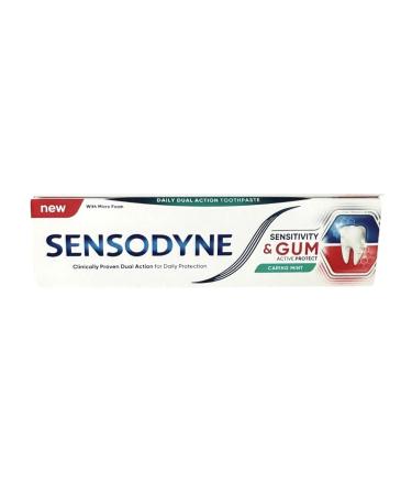 Sensodyne Sensitivity and Gums Fluorinated Toothpaste Relief for Sensitive Teeth and Improvement of Gum Health 75 ml 75 ml Paquete de 1