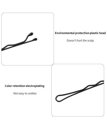Buy 250 Classic Black Wave Hair Needles - 200 x 1.97 & 50 x 2.36 Bobby Pins for Girls - International Shipping Available - Buy Online on GoSupps.com