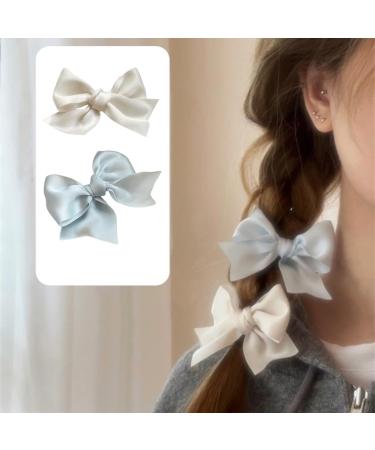 xbiez 1pair Mini Bowknot Shape Hairpins Hot Girls Ribbon Bowknot Hair Clip Makeup Hair Clip for Woman Ponytail Hair Clip Pink - Buy Online on GoSupps.com