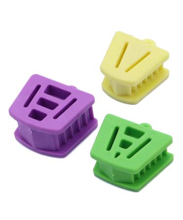 Artibetter Ar Dental Mouth Care Supplies 3pcs Mouth Bite Blocks Silicone Comfortable Prop Oral Openers Portable Practical Bite Blocks for Open Mouth Dental Bite Tool Ar Ar Accessories Accessories