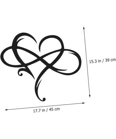 Alipis 1pc Iron Pendant Home Decor Heart Shaped Sign Car Trim Room Heart-shaped Pendant Metal Wall Love - Buy Online on GoSupps.com