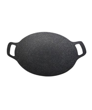 DHliIQQ 34cm Grill Pan Korean Round Non-Stick Barbecue Camping Pan BBQ Outdoor Accessories Travel T2Q8 Frying Barbecue