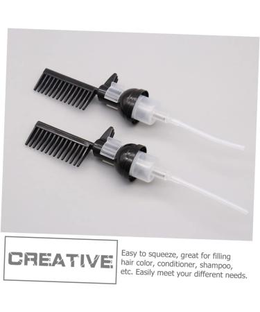 FRCOLOR Hair Color Comb Bottle - 4 Pcs Hair Dye Applicator Set for Easy Coloring & Root Touch-Up - Buy Online on GoSupps.com