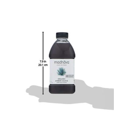 Madhava Naturally Sweet Organic Blue Agave Low-Glycemic Sweetener  Amber Raw  46 Ounce (Packaging may vary) - Buy Online on GoSupps.com