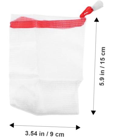 FOYTOKI 10pcs Soap Foaming Net Soap Foaming Soap Exfoliating Pe Network White - Buy Online on GoSupps.com
