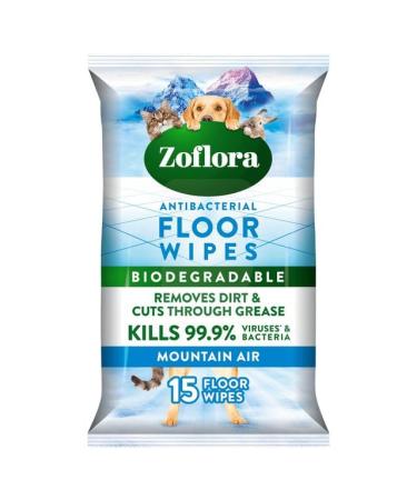 Zoflora Floor Wipes Mountain Air 15 Large Cleaning Wipes