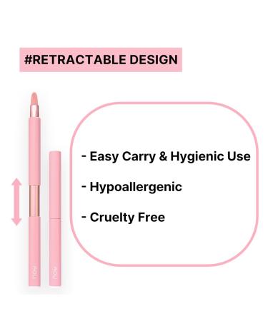 AOU Lip Brush - Compact & Retractable Design | Cruelty-Free Soft Brush for Easy Carry - Buy Online on GoSupps.com