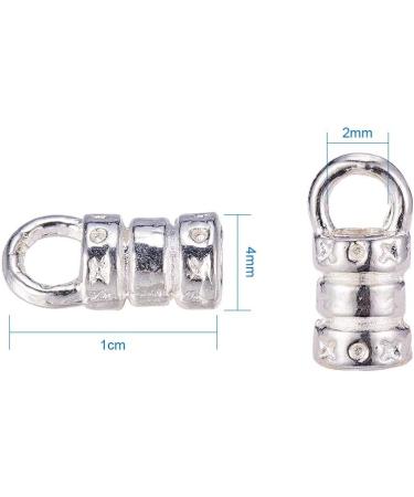 NBEADS 500 Pcs Silver Tibetan Style Cord Ends - DIY Fasteners for Necklace, Bracelet & Jewelry Making - Buy Online on GoSupps.com