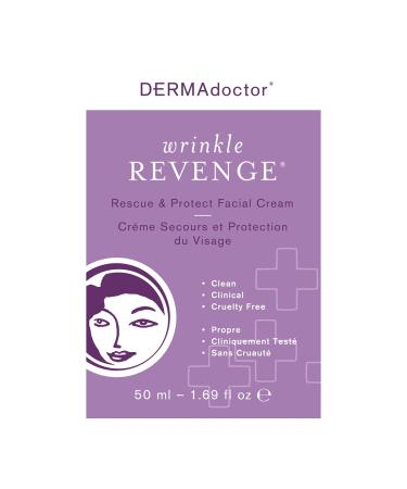DERMAdoctor Wrinkle Revenge Anti-Wrinkle Face Cream - Dermatologist Formulated Day & Night Moisturizer with Squalane & Peptides - 1.7 oz - Buy Online on GoSupps.com